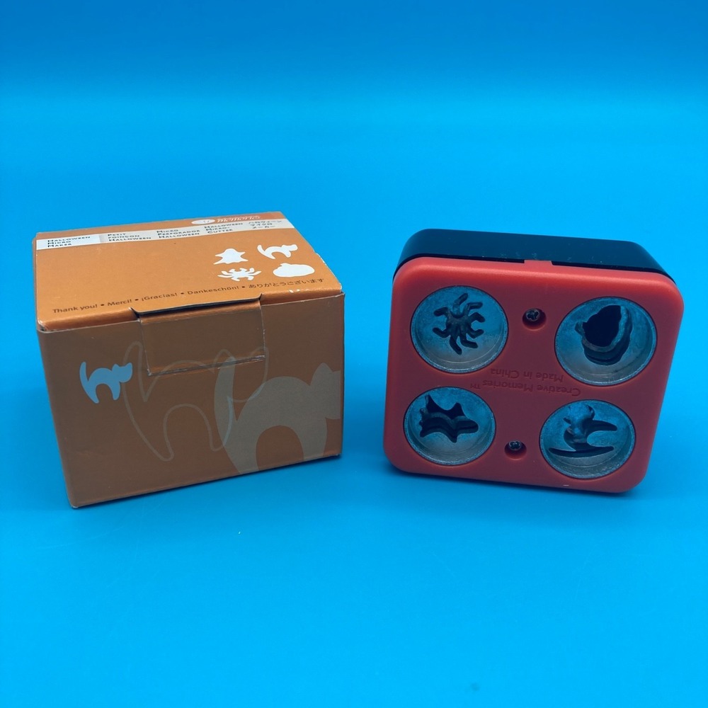 Creative Memories Halloween Micro Maker Ghost Cat Spider Pumpkin EUC with Box